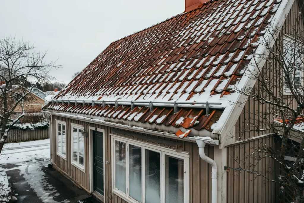 bygga sn rasskydd p taket tryggare vinter f r villa och fastighet